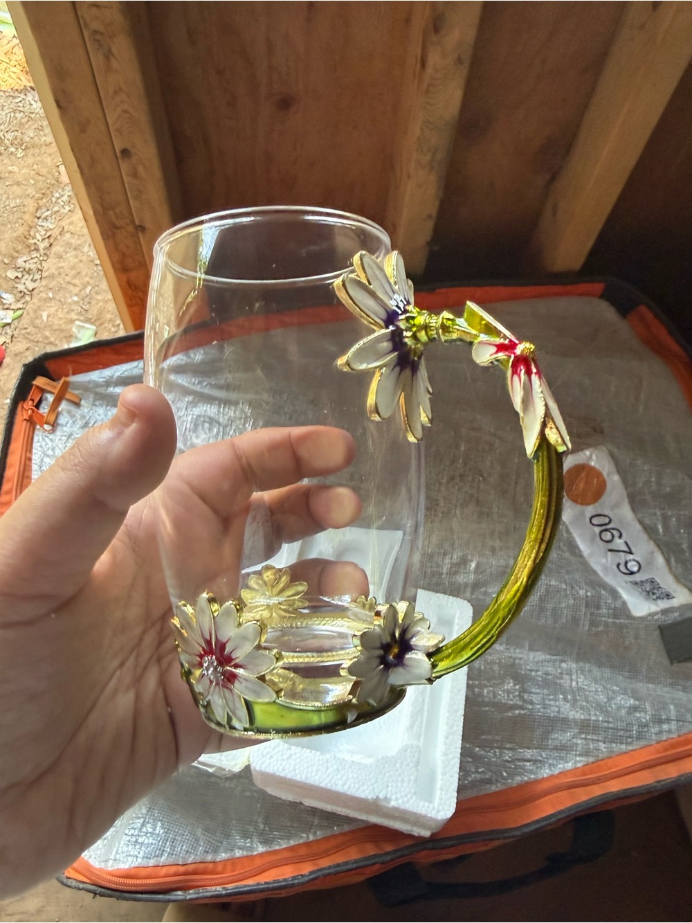 Flower glass tea